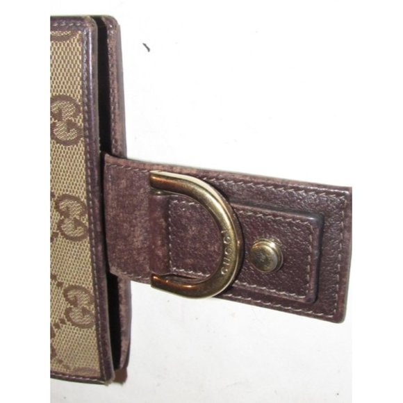 GUCCI Brown Large G Logo Print Coated Canvas - Picture 8 of 12